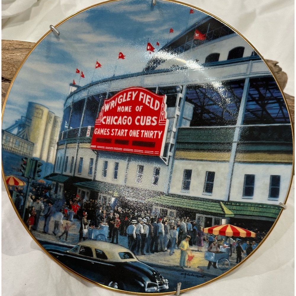 Collector Plate Wrigley Field "Take Me Out To The Ballgame"